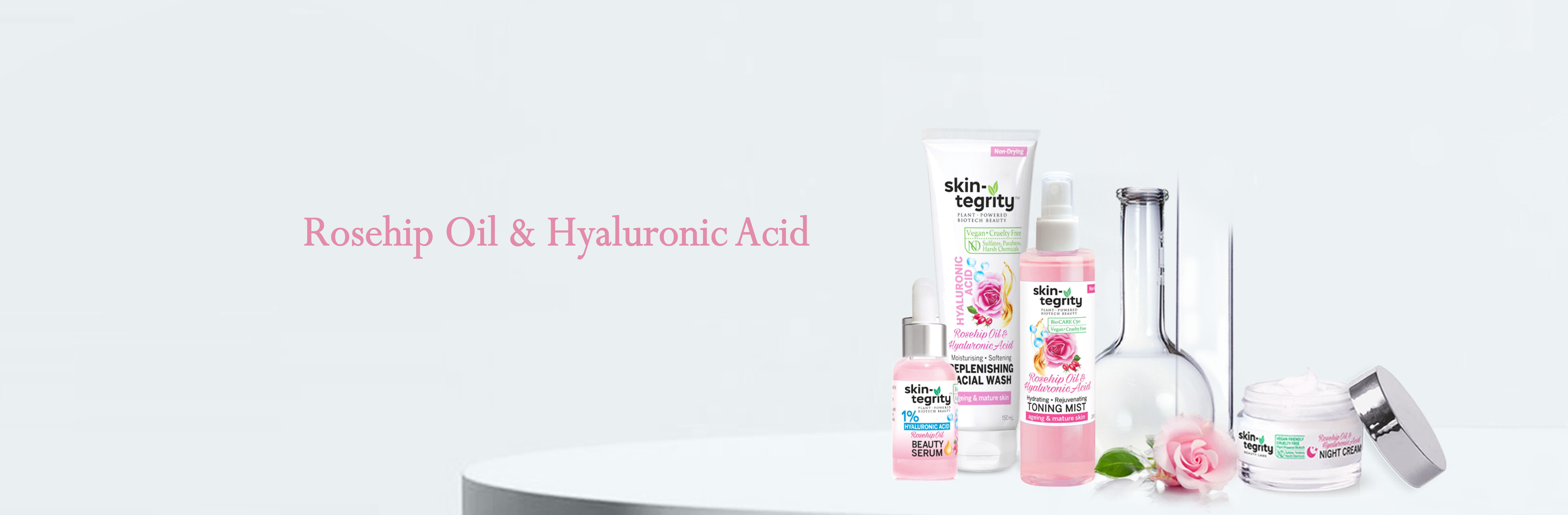 Skintegrity Rosehip Oil & Hyaluronic Acid Range