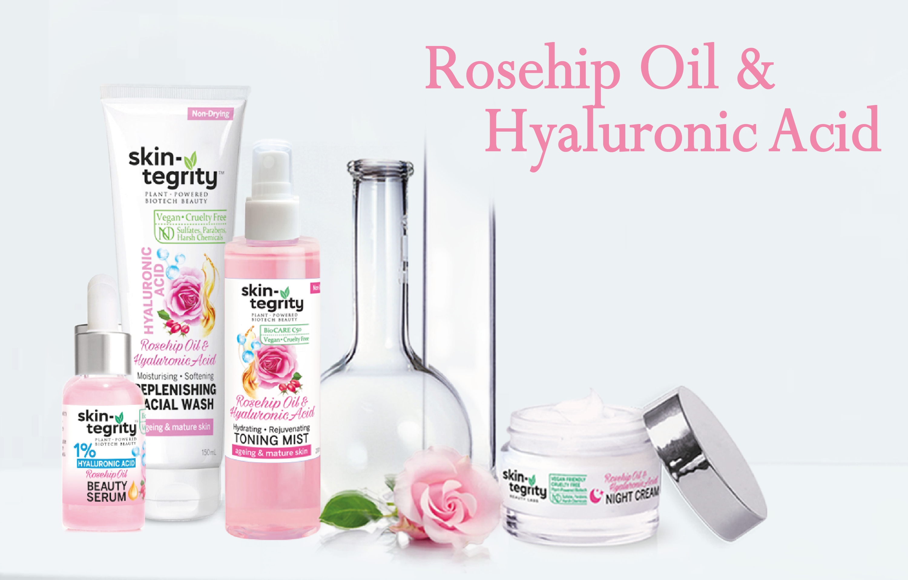 Skintegrity Rosehip Oil & Hyaluronic Acid Range